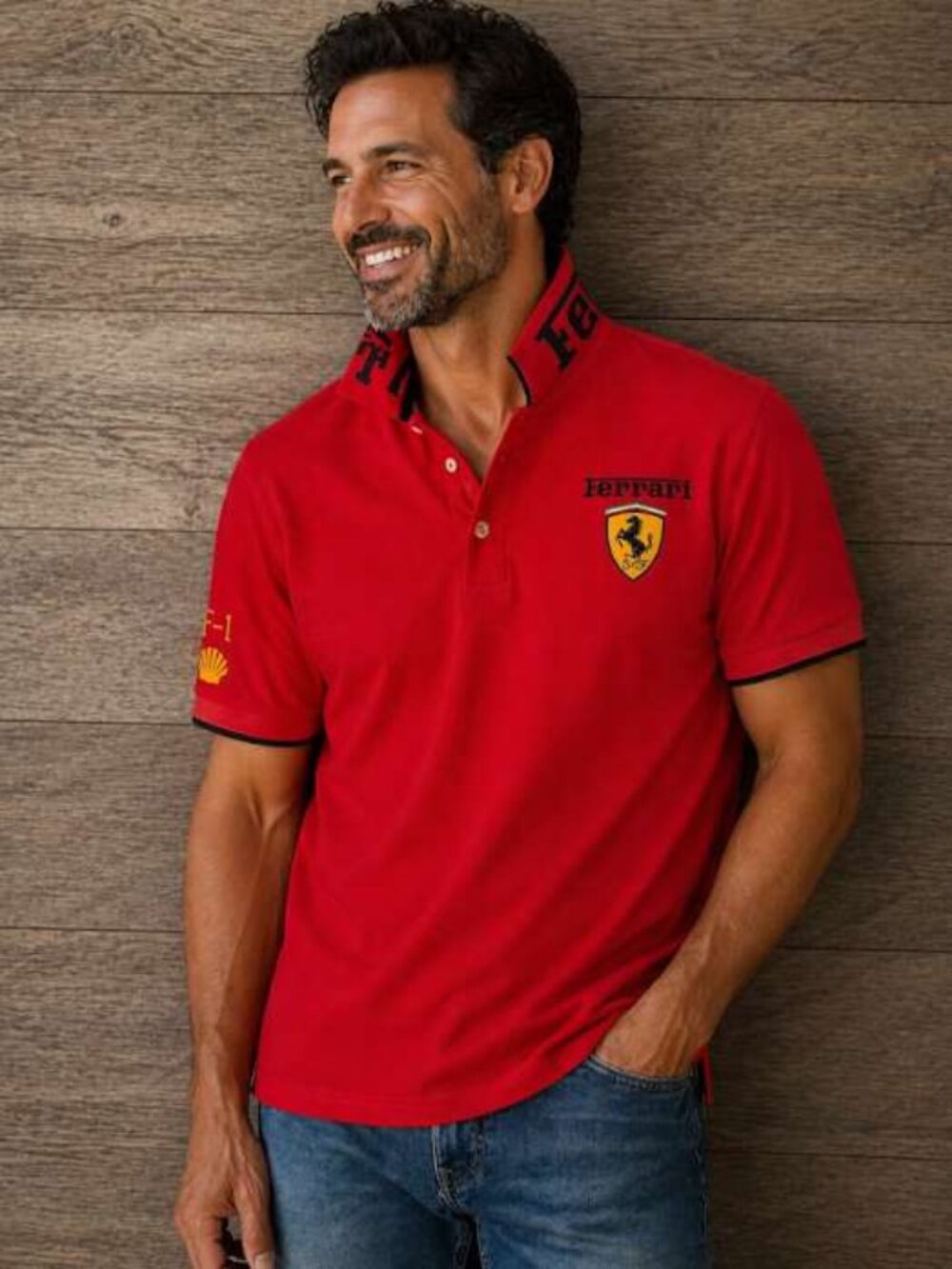NWOT Ferrari men polo S